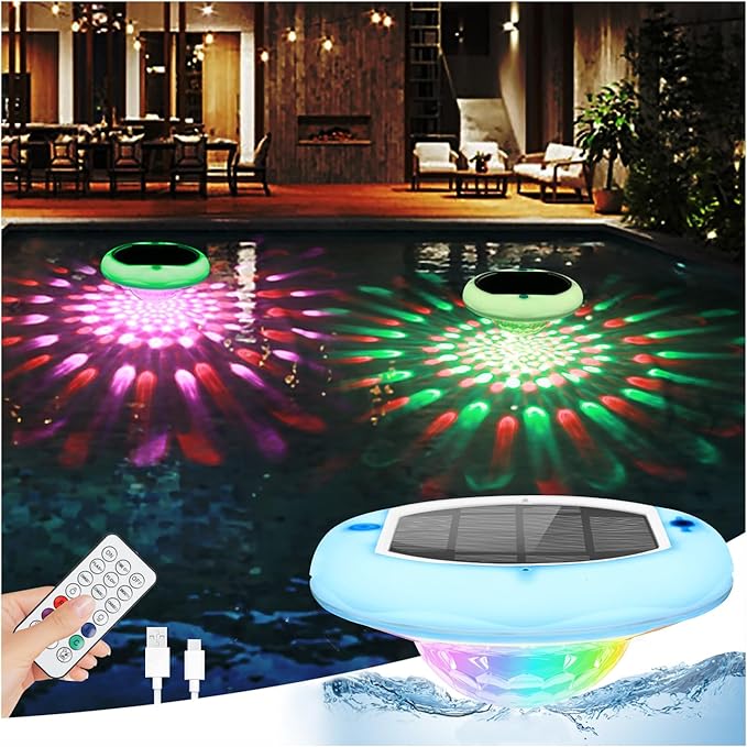 QOLNBY — QOLNBY Solar Floating Pool Lights (2 Pack)