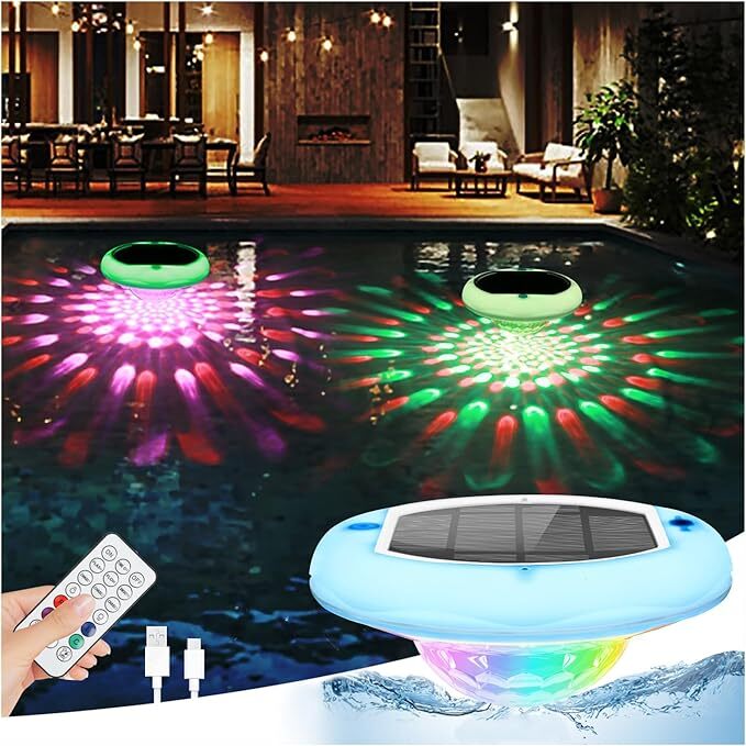 QOLNBY — QOLNBY Solar Floating Pool Lights (2 Pack)