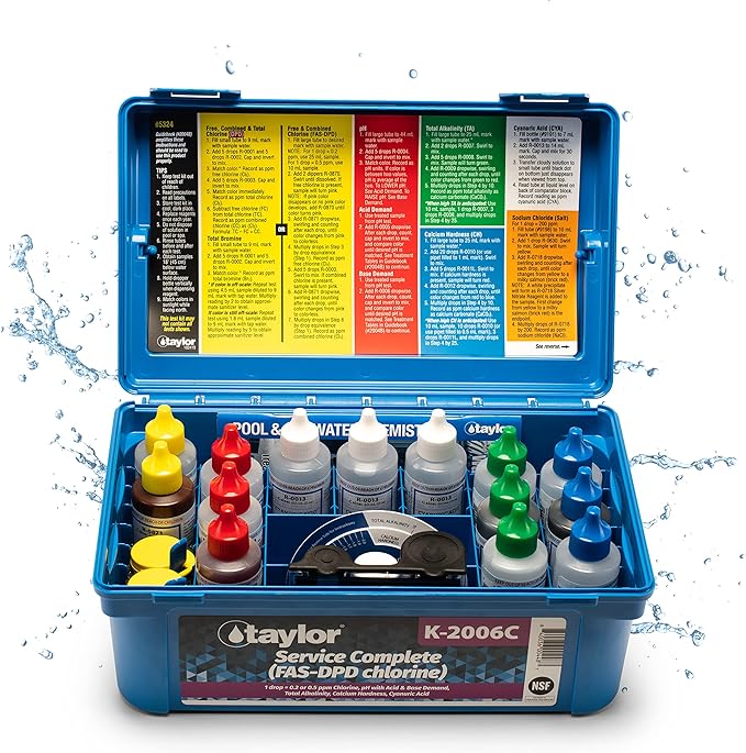 Taylor — Taylor Service Complete Pool Water Test Kit K-2006C