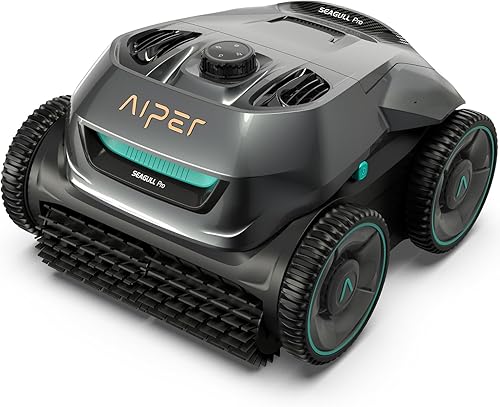 AIPER — AIPER Cordless Robotic Pool Cleaner, WavePath Navigation, Wall-Climbing, Quad-Mo