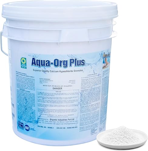 Pool — Pool Shock by Aqua Org Plus - 65% Granular Cal Hypo - Swimming Pool Shock for In