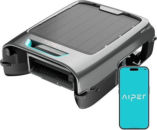 AIPER — AIPER EcoSurfer S2 Solar Powered Pool Surface Skimmer Robot with APP Support, 24