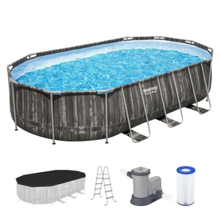 Bestway — Bestway Power Steel 22 foot oval above ground pool
