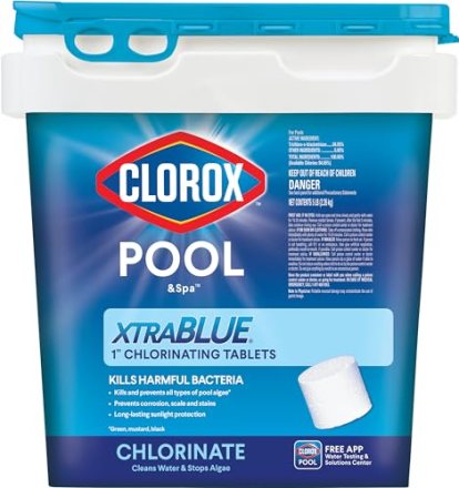 Clorox — Clorox Pool and Spa XtraBlue 1-inch chlorinating tablets 5lb