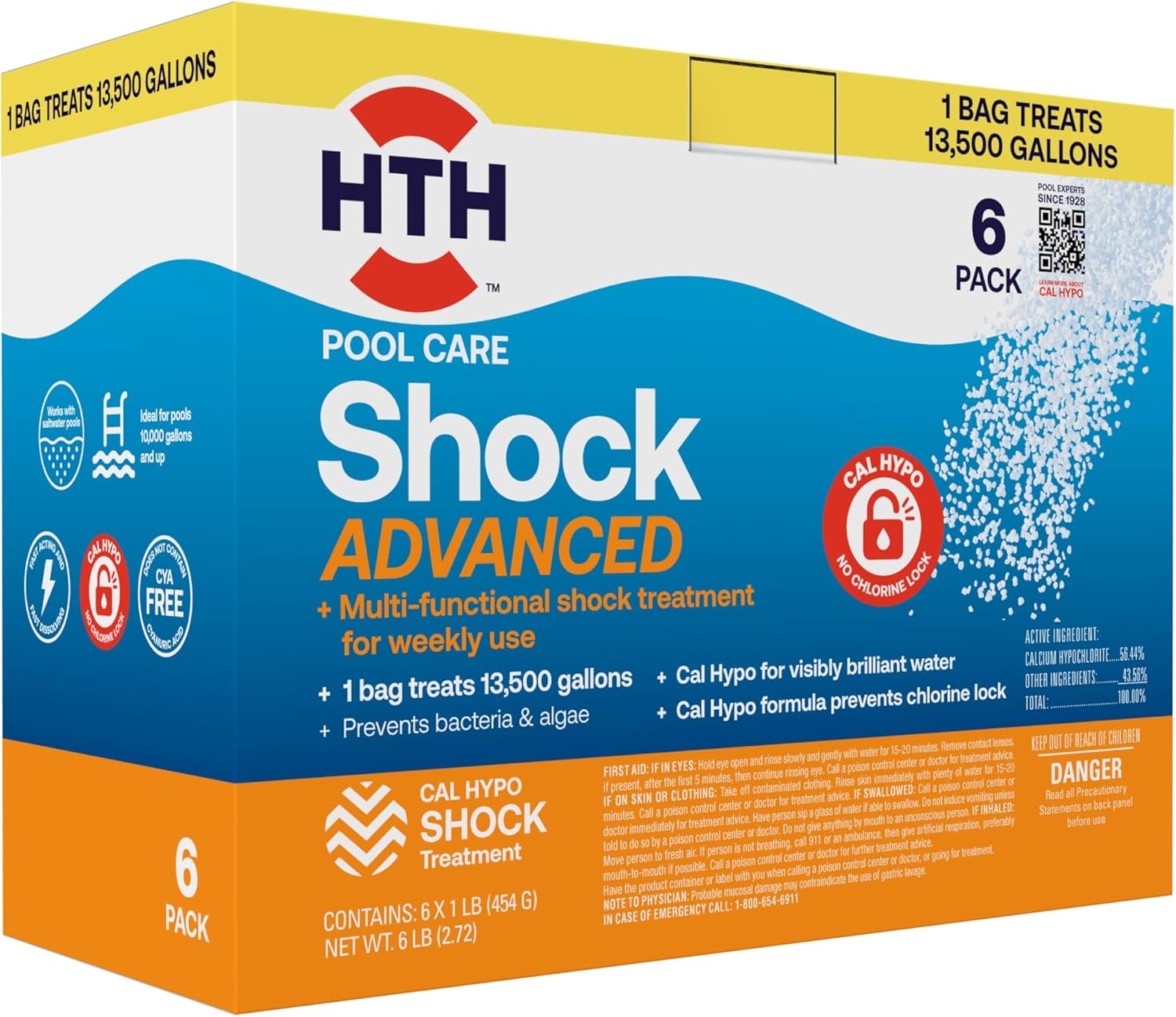 Amazon — HTH Pool Shock 6-Pack