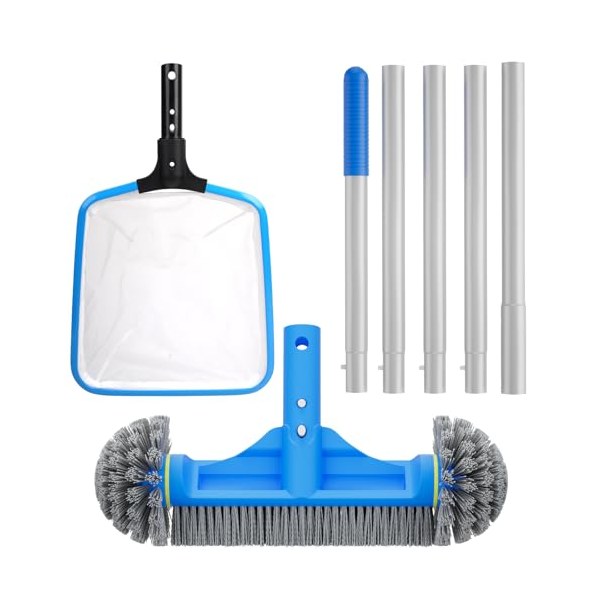 TidyMister — 3-Piece Pool Cleaning Kit (Brush, Net & Pole)