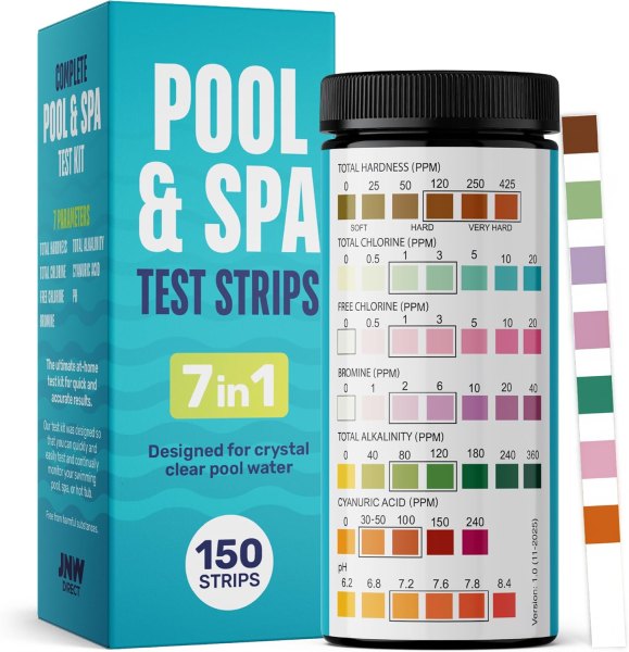 JNW — JNW 7-in-1 Pool Test Strips (150 ct)