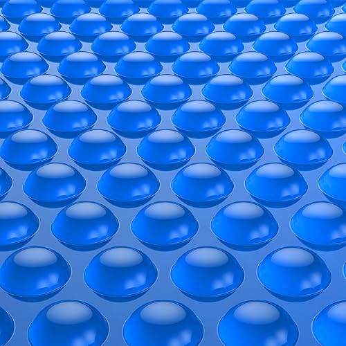 BigXwell Solar Pool Cover, Blue 16-mil 16 x 32 Foot Rectangle for In-Ground Pools, 1600 Series Heavy-Duty Insulating Pool Heater Covers.
