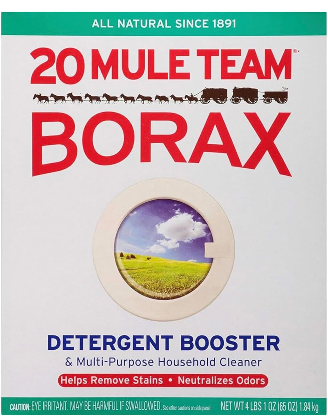 5. Borax (20 Mule Team) - raises pH with little effect on alkalinity